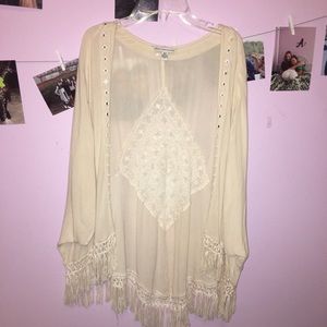Cream pixi kimono